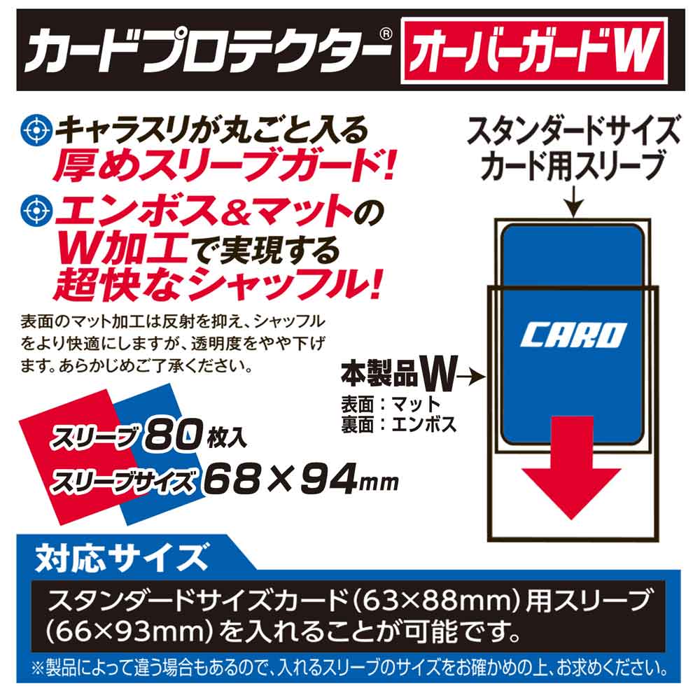カードプロテクターオーバーガードＷ説明